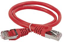 ITK Коммутационный шнур (патч-корд) кат.5E FTP 0,5м красный | код PC04-C5EF-05M | IEK